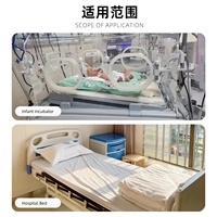 Instrument de mesure d'angle de tête de lit en PC pour hôpital, mini rapporteur portable blanc transparent durable pour usage clinique au chevet du patient