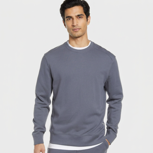 Wholesale 100% Cotton crewneck plain pullover hoodie custom mens hoodies <b>sweatshirts</b> - Product Image 1