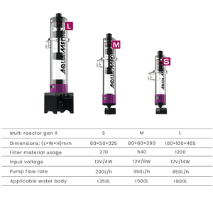Reactor para <span class=keywords><strong>Acuario</strong></span> Moderno AB SML, Diseño de Doble Cámara, Control de Flujo Inteligente, Ahorro de Energía, Reduce <span class=keywords><strong>NO3</strong></span>, Capacidad de 500L - Product Image 6