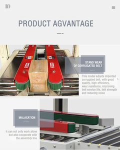 Machine d'emballage réglable pour cartons supérieurs et inférieurs, machines de conditionnement - Product Image 3