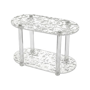 Acrylic Double Layer Storage Rack For Cosmetic Bathroom <b>Desktop</b> Organizer Makeup Display <b>Shelf</b> Personal Care Products - Product Image 5