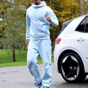 Conjunto de Sudadera con Capucha Reflectante Personalizada para Hombre, Ropa Deportiva Urbana con Franjas Luminosas, Fabricante de Ropa Deportiva <span class=keywords><strong>Tech</strong></span> <span class=keywords><strong>Noir</strong></span> - Product Image 2