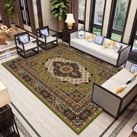Tapis décoratif pour salon, rembourré, antidérapant, résistant à la saleté, à poils ras, adapté aux animaux domestiques, épaisseur 6 mm, pour la maison et le camping, fabriqué à la machine