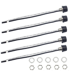 Interrupteur rotatif marche/arrêt pour lampe, 3/1 ampères à 125/250 V, avec douille métallique et fils de 6 pouces à extrémités dénudées - Product Image 4
