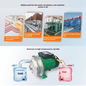 Pompe de circulation d'eau chaude PLF en acier inoxydable 304, centrifuge haute température, 1/2 pouce, OEM - Product Image 6