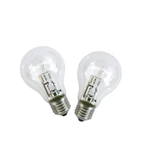 A60ハロゲン電球E27小型ネジ照明目の保護従来のタングステン光ハロゲン電球