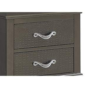 DB elegante negro metálico moderno mesita de noche minimalista mesita de noche cajones fácil montaje para apartamento dormitorio uso Panel de madera - Product Image 4