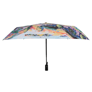 <span class=keywords><strong>Peinture</strong></span> à l'huile forte <span class=keywords><strong>pluie</strong></span> et coupe-vent Triple pliage entièrement automatique 3 fois Art <span class=keywords><strong>parapluie</strong></span> avec impression - Product Image 1