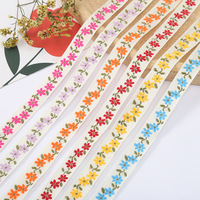 Sangle en jacquard floral personnalisée, durable, écologique, plusieurs couleurs, brodée, tissu 100% polyester, sur mesure
