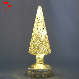 <span class=keywords><strong>Vintage</strong></span> Mercure Couleur Changeante LED Verre Arbre De Noël Décoration De Table - Product Image 5