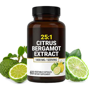 Suplemento de Bergamota Cítrica 25:1, Apoyo Antioxidante, Salud del Corazón, Bienestar Circulatorio y Metabólico para Adultos - Product Image 1