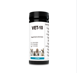 Vente chaude 10 en 1 vétérinaire chien chat pH leucocytes protéines sanguines bandelettes de test d'<span class=keywords><strong>urine</strong></span> pour animaux de compagnie VET-10 - Product Image 5