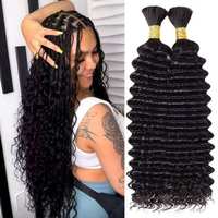 10g Rambut Asli ELI Berkualitas Tinggi untuk Kepang, Ekstensi Rambut Manusia, 100% Rambut Virgin Brasil untuk Kepang
