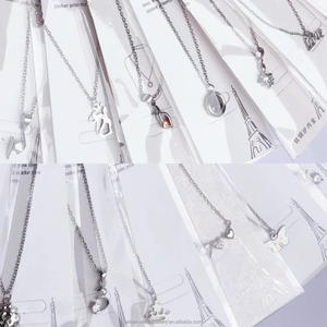 महिलाओं के लिए थोक स्टेनलेस स्टील ज्यामितीय हार फैशनेबल टाइटेनियम स्टील चेन कारखाने सस्ते गहने - Product Image 3