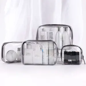 Прозрачный органайзер для макияжа, сумки, дорожные сумки для туалетных принадлежностей, прозрачная косметичка из ПВХ