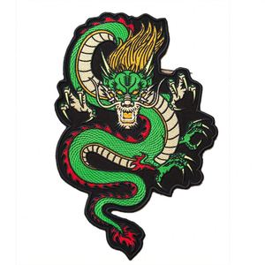Patch brodé personnalisé thermocollant Dragon grande taille pour veste de moto, écologique - Product Image 1
