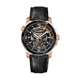 ساعة يد كوارتز جديدة فاخرة للرجال ، ساعة رياضية مقاومة للماء ، ضوء مجوف ، قرص مضيء ، تقويم 42 مرئي بالكامل - Product Image 6