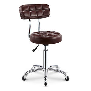 Tabouret pivotant en cuir pour <span class=keywords><strong>bar</strong></span>, café, salon <span class=keywords><strong>de</strong></span> coiffure, <span class=keywords><strong>chaise</strong></span> à dossier relevable, <span class=keywords><strong>chaise</strong></span> pivotante pour bureau à domicile - Product Image 2