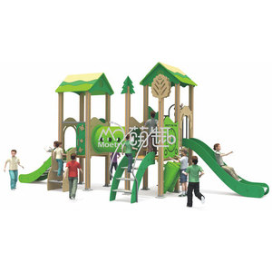 สนามเด็กเล่นกลางแจ้งธีมป่า Moetry สําหรับเด็กสนามเด็กเล่นต้นไม้สไลด์โลหะสําหรับสวนโรงเรียนสวน - Product Image 4