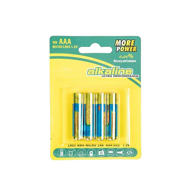 Hot Sale AA Alkaline Battery LR6 Blister 4 Primary Batteries 1.5V Pile Batteries Piles for Electronic Watch