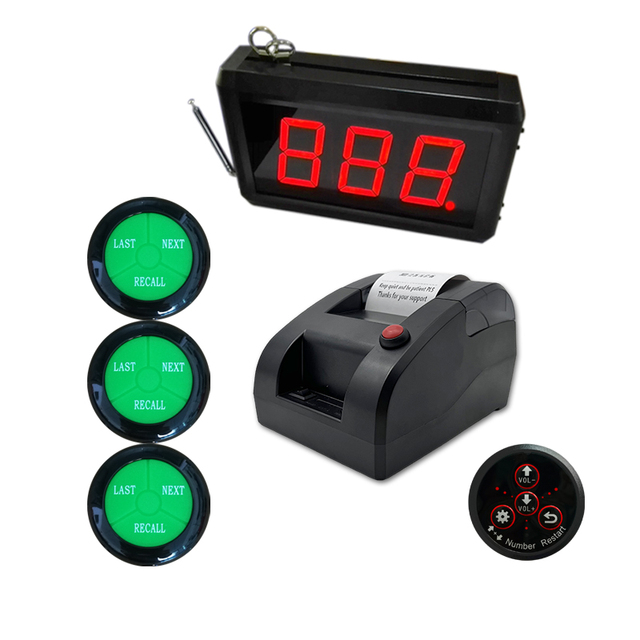 Clinic Patient Queue Management System with Number Ticket Printer Service Equipment
