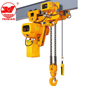 Harga pabrik kerekan listrik Remote Control tahan lama 1Ton 3Ton 5ton Lift Hoist listrik dengan troli - Product Image 1