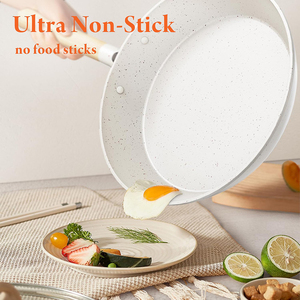 High Quality Non-Stick 14-Piece Aluminum Cooking <b>Pots</b> With Glass Lid Ceramic Coated Forged Non-stick Cookware Set - Product Image 3