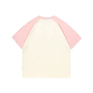 Fabricant de t-shirts d'impression bouffante personnalisés de haute qualité T-shirt raglan de couleur à deux tons - Product Image 4