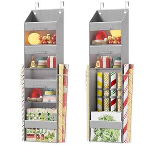 Over Door Foldable Square Clothing Organizer with 3 Removable Drawers and 20-35L Capacity for Living Room Closet - Product Image 1