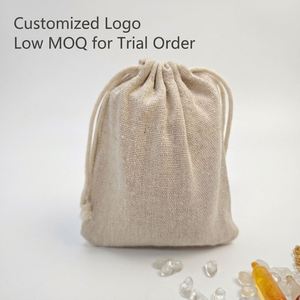 Bolsa Ecológica de Algodón Natural con Cordón, Bolsa Reciclable para Envasado de Alimentos, Bolsa con Cordón para Joyería, Embalaje Biodegradable para Regalos - Product Image 5