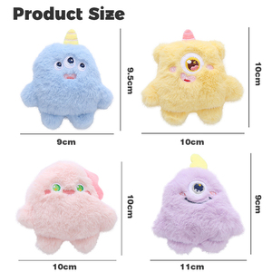 Jouet pour chat en peluche monstre de dessin animé mignon, avec catnip, bruit froissé, doux et moelleux, pour chatons, jeu interactif, sifflet, catnip naturel - Product Image 6