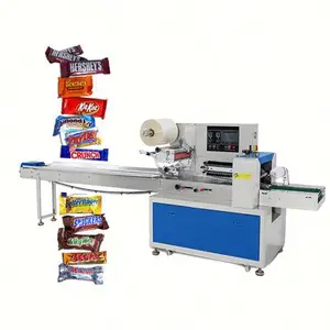 Horizontale Beutel-Verpackungsmaschine für Pulver Hardware Brot Dessert Lutscher-Verpackungsmaschine