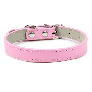 2025 gran oferta PU cuero ajustable y transpirable mascota gato y perro <span class=keywords><strong>Collar</strong></span> para perros grandes pequeños y medianos - Product Image 3