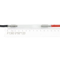 Lampe au xénon, F1360B, 9x66x120 avec fils, équivalent à F940, F1360 dans les dimensions et les paramètres, peut remplacer le Heraeus NL7239