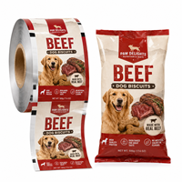 Film d'emballage laminé haute barrière imprimé sur mesure pour aliments pour chats au saumon, idéal pour les sacs de croquettes sèches premium