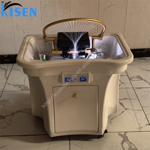 KISEN Nouveau Bassin de Lavage Portable pour Spa Capillaire avec Plomberie, Évier Personnalisé pour Chaise de Lavage de Cheveux, Idéal pour Salons de Coiffure et Hôtels - Product Image 4