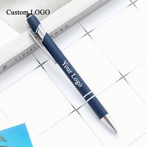 Custom Logo Ballpoint <b>Pens</b> with Metal Stylus Tip for Team Building and Training Events - Product Image 1