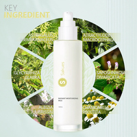 2-en-1 Crème et lotion pour le visage Hydratant et éclaircissant Équilibrant le PH aux extraits de plantes pour les soins de la peau sensible