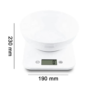 CE RoHS LFGB Smart Küchen waage mit ABS-Schüssel Digital Food Küchen waage 5kg Lebensmittel waage - Product Image 2