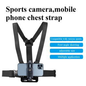 ที่วางโทรศัพท์มือถือแบบยึดที่หน้าอกน้ำหนักเบาสายรัดพลาสติก PC สำหรับ iPhone สำหรับ Samsung สมาร์ทโฟนคลิป POV - Product Image 5