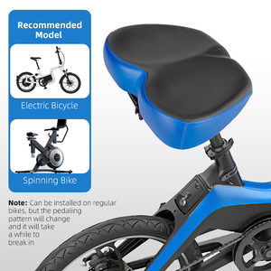 <span class=keywords><strong>Selle</strong></span> de vélo large et confortable West Biking, respirante, imperméable, absorbant les chocs et résistante à la pression - Product Image 3