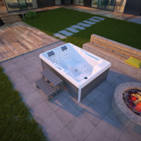 Spa extérieur moderne pour 3 personnes avec fonction de massage