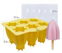 Moules à glaces créatifs et écologiques en silicone de qualité alimentaire, formes personnalisées, pour la fabrication de glaces maison