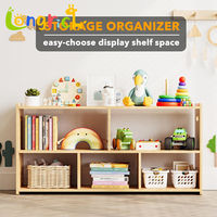 Meuble de rangement multifonctionnel moderne en bois, écologique, réglable, avec compartiments, pour les chambres d'enfants, style Montessori