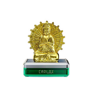 Diffuseur d'air de voiture créatif, sculpture solaire de Bouddha Mille Mains Guanyin, symbole de sagesse, de sérénité, de protection, décoration - Product Image 6