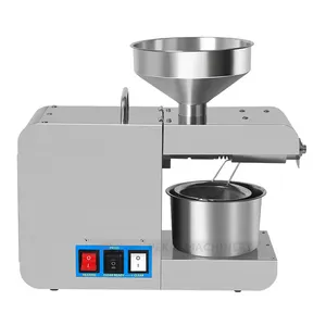 X8 pressatura automatica olio efficace per uso domestico in acciaio inox macchina di estrazione di olio freddo caldo di controllo della temperatura di sesamo arachidi