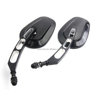 Rétroviseur latéral de moto 8 mm pour Harley Road King Touring XL 883 Sportster Fatboy Dyna FXDF FLSTF Softail Springer