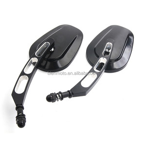 Rétroviseur latéral de moto 8 mm pour Harley Road King Touring XL 883 Sportster <span class=keywords><strong>Fatboy</strong></span> Dyna FXDF FLSTF Softail Springer - Product Image 4