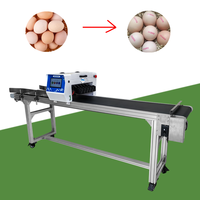Machine d'impression et de codage de dates pour œufs industriels, imprimante jet d'encre 6 têtes pour codes et logos sur œufs