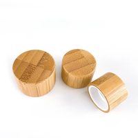 Couvercle en bambou personnalisé avec insert en plastique, bouchon en bois à vis intérieure pour bocaux et bouteilles